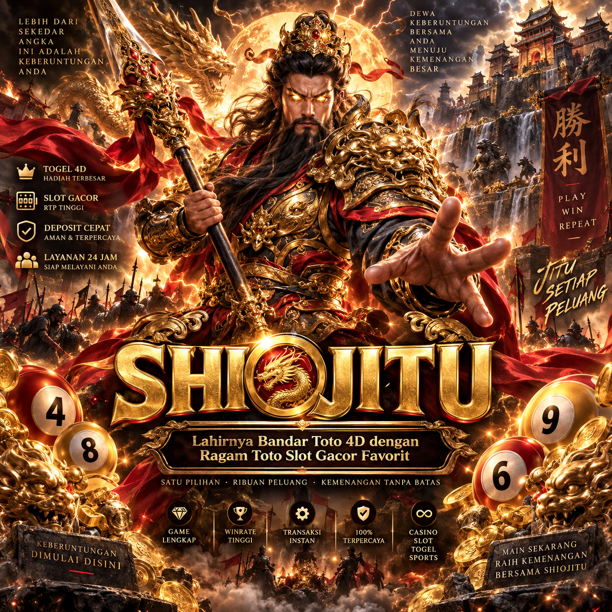 Thumbnail 1 of 3, Poster, SHIOJITU : Lahirnya Bandar Toto 4D dengan Ragam Toto Slot Gacor Favorit designed and sold by SHIOJITU.